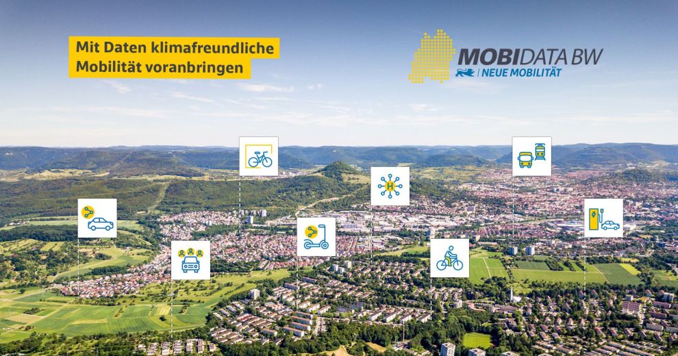Region in Baden-Württemberg von oben.