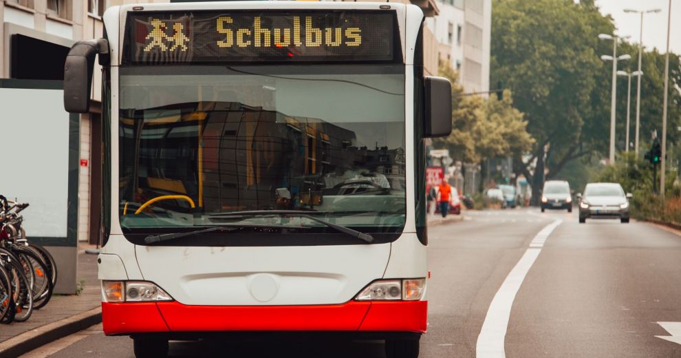 Schulbus in Deutschland.