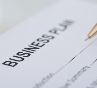 Dokument mit Überschrift Businessplan